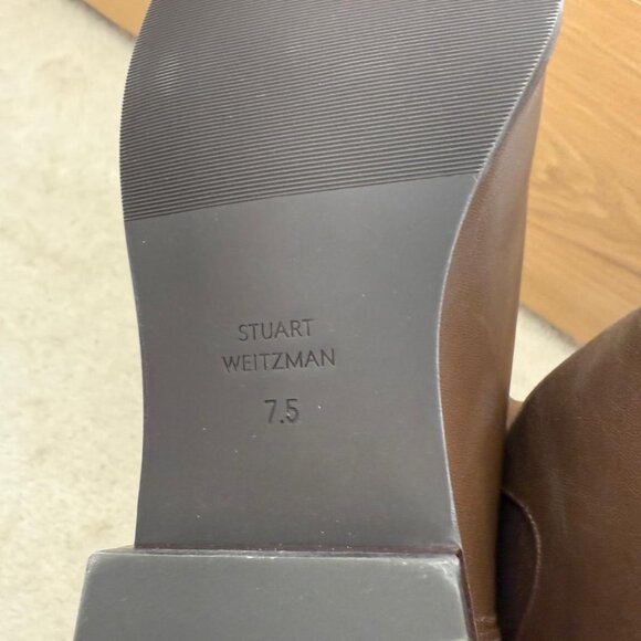 Stuart Weitzman Brown Leather Boots - Size 38 / US 7.5B - Excellent Condition - Picture 7 of 9